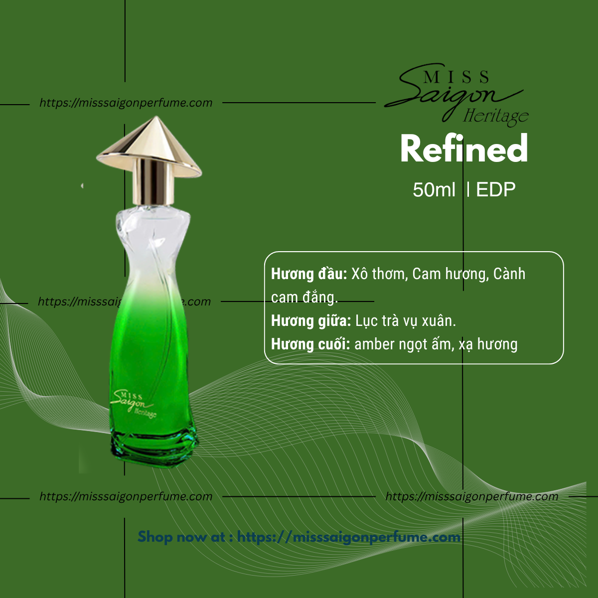 Nước Hoa Miss Saigon Heritage Refined 50ml 1 Nước Hoa Miss Saigon Heritage Refined 50ml