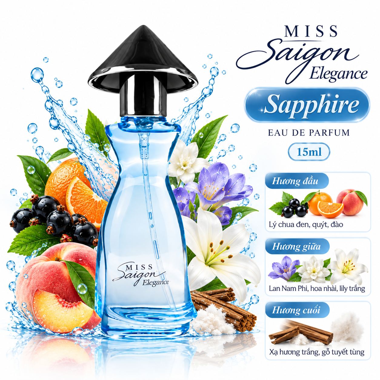 Miss Saigon Elegance Sapphire 15 ml Miss Saigon Elegance Sapphire 15 ml